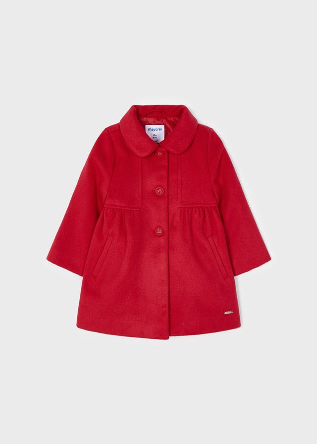 Baby Girls Red Traditional Christmas Coat