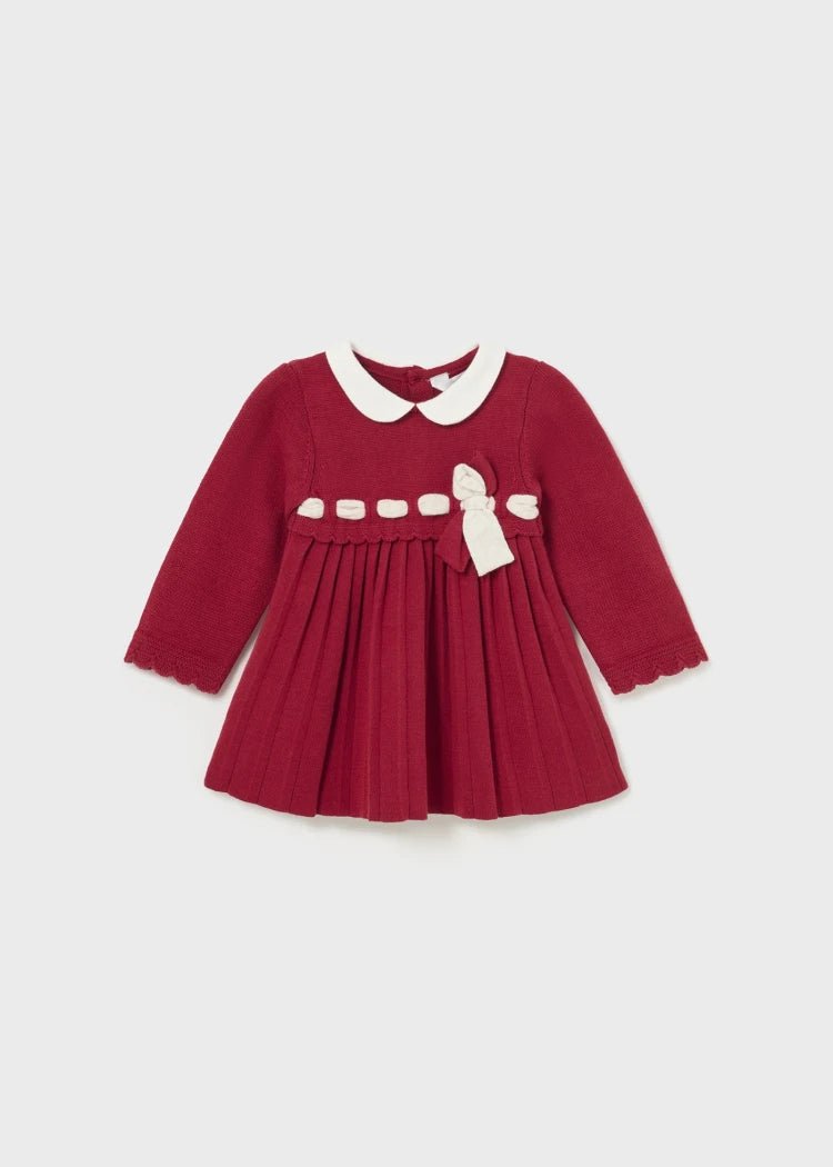 Baby Girls Red Tricot Dress (Mayoral)