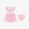 Baby Girl's Satin Tulle Dress & Panties Set