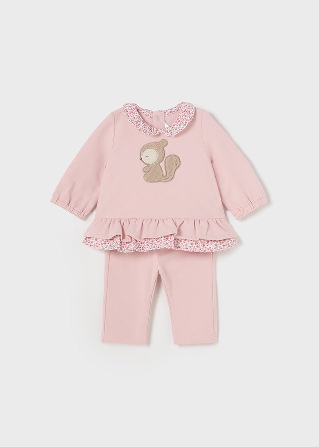 Baby Girls' Squirrel Pant Set Pink (Mayoral)