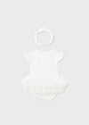 Baby Girls White Cotton Babysuit Set (mayoral) - CottonKids.ie - 1-2 month - 12 month - 3 month