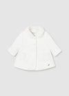 Baby Girls' Woolen Coat - Ivory (mayoral)