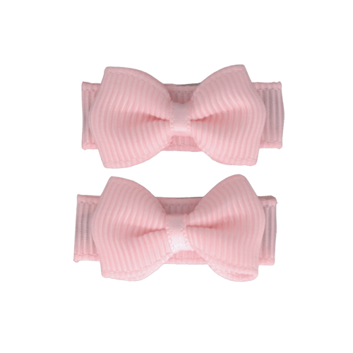Baby Hair Clips with Bow - Light Pink (3cm) (Your Little Miss) - CottonKids.ie - Hair accessories - Girl - Hair Accessories - Your Little Miss