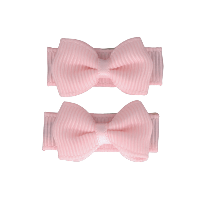 Baby Hair Clips with Bow - Light Pink (3cm) (Your Little Miss) - CottonKids.ie - Hair accessories - Girl - Hair Accessories - Your Little Miss