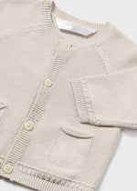 Beige Baby Boys Cotton Cardigan (Mayoral)