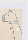 Beige Baby Gauze Set with Giraffe Growth Tracker – 2 - Pack