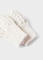 Beige Baby Hat & Mittens Set (mayoral)