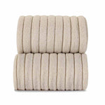 BEIGE Basic Rib Cotton Short Socks (A/W)