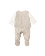 Beige Cotton Bear 2 Piece Babygrow (Tutto Piccolo)