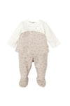 Beige Cotton Bear 2 Piece Babygrow (Tutto Piccolo)