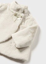 Beige Faux Fur Coat for Baby Girls (Mayoral)