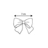 BLACK Hairclip with grossgrain bow (7cm) (Condor)