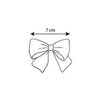 BLACK Hairclip with grossgrain bow (7cm) (Condor)