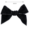 BLACK Velvet Bow Hair Clip