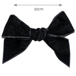 BLACK Velvet Bow Hair Clip