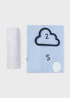 Blue Baby Gauze Set with Giraffe Growth Tracker – 2 - Pack