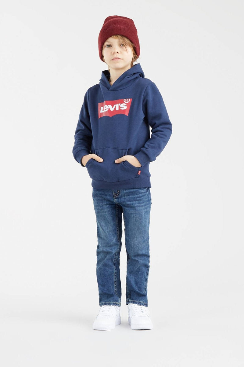 Blue Cotton Logo Hoodie (Levis)