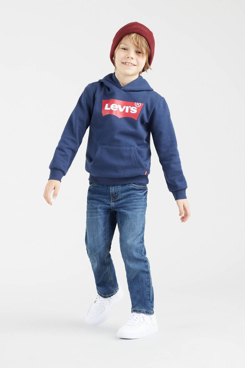 Blue Cotton Logo Hoodie (Levis)