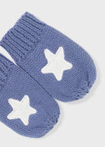 Blue Knitted Baby Boy Hat & Mittens Set (mayoral)