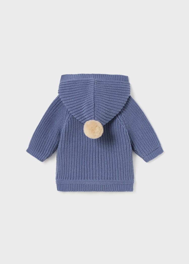 Blue Knitted Cotton Pram Coat (mayoral)