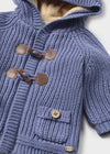 Blue Knitted Cotton Pram Coat (mayoral)