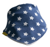 Blue with White Stars Organic Cotton DribbleBoo Bandana Bib