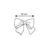 BOTTLE GREEN Velvet Hair Clip With Bow (10cm) (Condor)