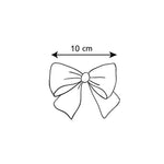 BOTTLE GREEN Velvet Hair Clip With Bow (10cm) (Condor)