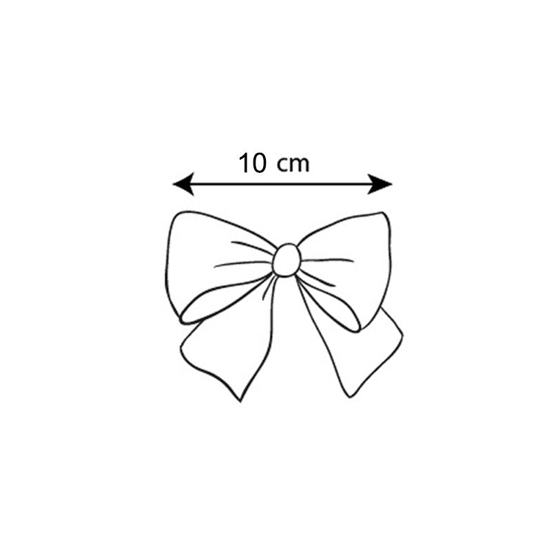 BOTTLE GREEN Velvet Hair Clip With Bow (10cm) (Condor)