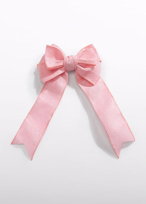 Bow Hair Clip in Blush