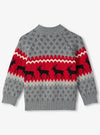 Boy Winter Elks Mockneck Sweater