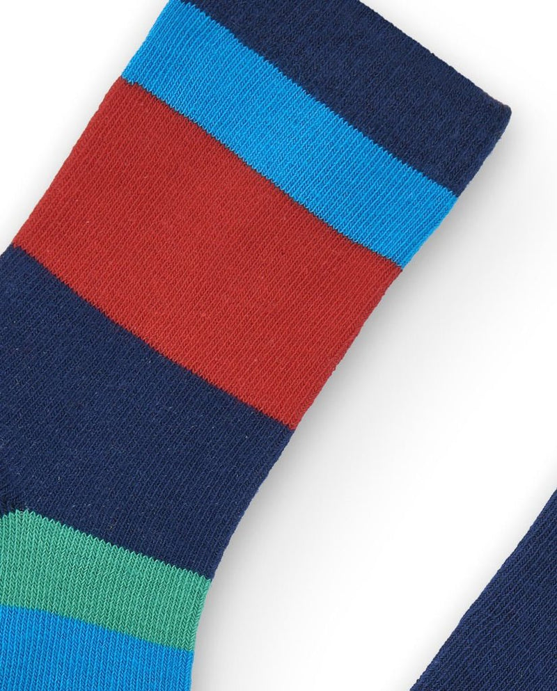 Boys' 2 - Pack Striped & Printed Socks Set (Tuc Tuc)