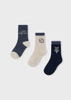 Boys 3 - Pack Vehicle Print Socks