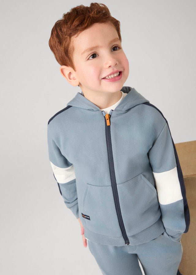 Boys 3 Piece Color Block Tracksuit Set CottonKids.ie