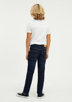 Boys 512 Slim Tapered Dark Blue Jeans