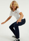 Boys 512 Slim Tapered Dark Blue Jeans