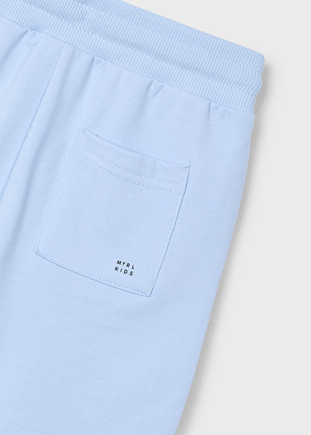 Boys Basic Fleece Shorts - Light Blue