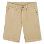 Boys Beige Bermuda Shorts