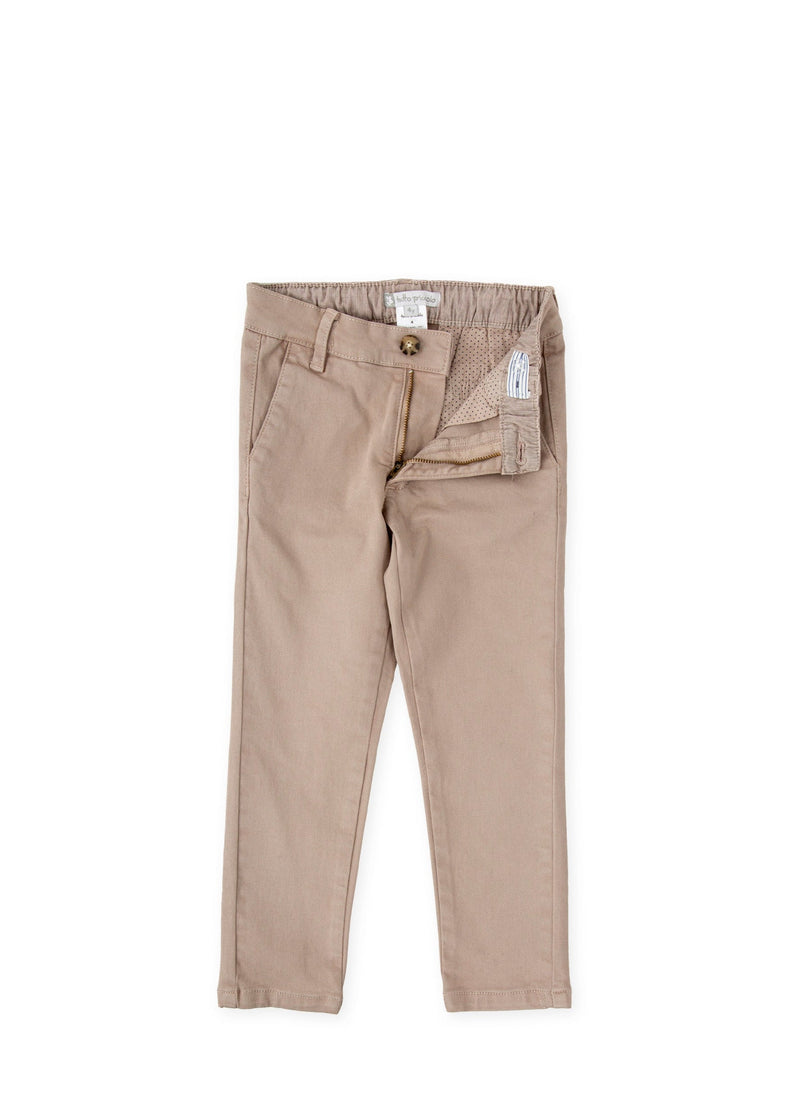 Boys Beige Chino Trousers