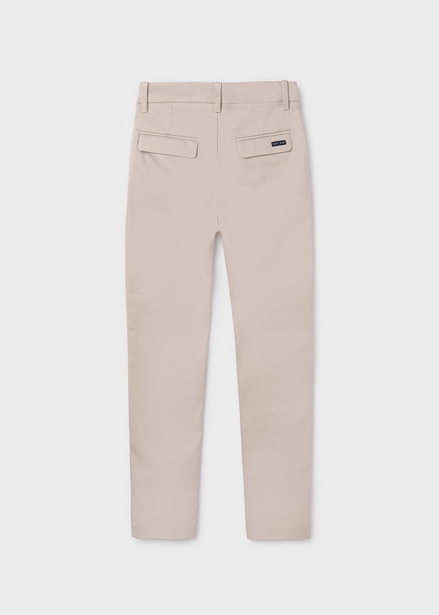 Boys Beige Cotton Chino Trousers (Mayoral)