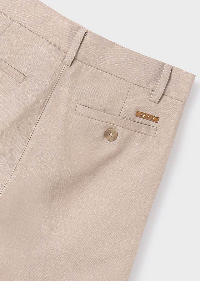 Boys Beige Cotton Chino Trousers Mayoral ( Match - A )