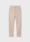 Boys Beige Cotton Chino Trousers Mayoral ( Match - A )