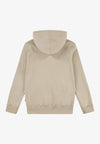 Boys Beige Cotton Hoodie