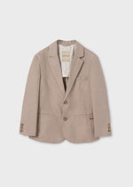 Boys Beige Cotton & Linen Blazer Mayoral ( Match - A )