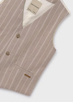 Boys Beige Cotton & Linen Waistcoat Mayoral ( Match - A )