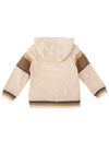 Boys Beige Hooded Sweatshirt
