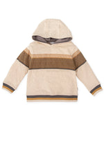 Boys Beige Hooded Sweatshirt