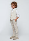 Boy's Beige Linen Blend Waistcoat Mayoral ( Match - D )