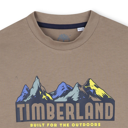 Boys Beige Long Sleeve Tee