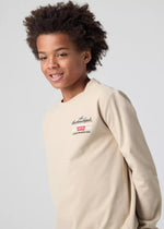 Boys Beige Long Sleeve Top With Legendary Logo